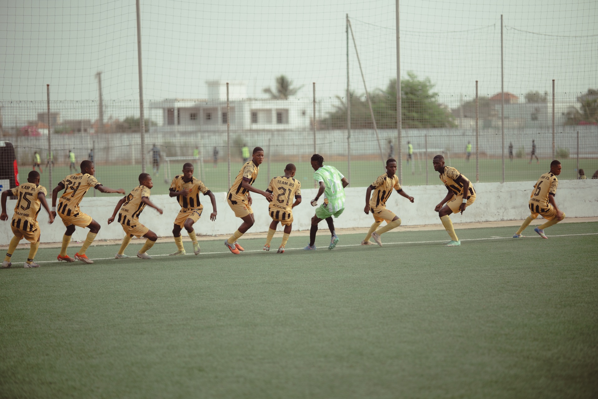 Les joueurs TEAM BS pendant un match